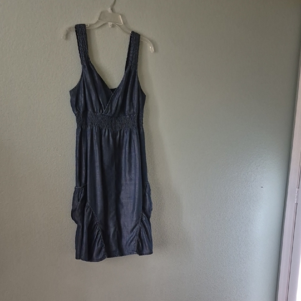 INC International Concepts Navy Blue Sleeveless Midi Dress